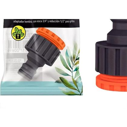 Imagem de Adaptador Femea Para Mangueira Engate Rapido Tramontina 3/4'' X 1/2'' - 78502/000 - Kit C/12 Pecas