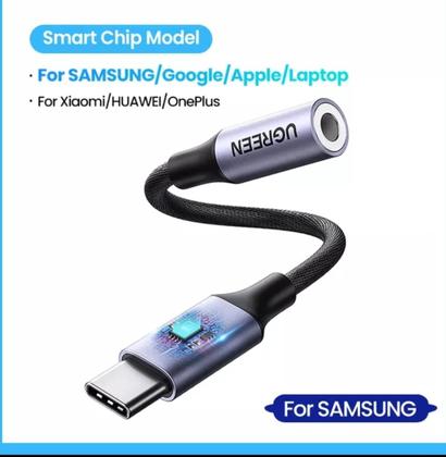 Imagem de Adaptador Fone De Ouvido Ugreen Usb C 3,5 Mm P2 Chip Dac