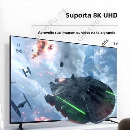 Imagem de Adaptador HDMI 90/270 Graus - Conversor Macho/Fêmea 8K