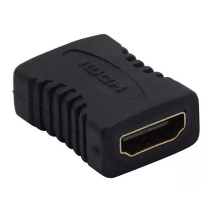 Imagem de Adaptador Hdmi Femea X Femea Emenda Extensor Conector de Cabo