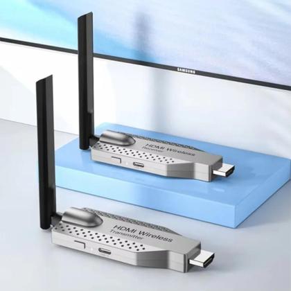 Imagem de Adaptador HDMI Sem Fio 1080P 5G Transmissor Receptor Para TV Box Monitor PC Extensor De Vídeo E