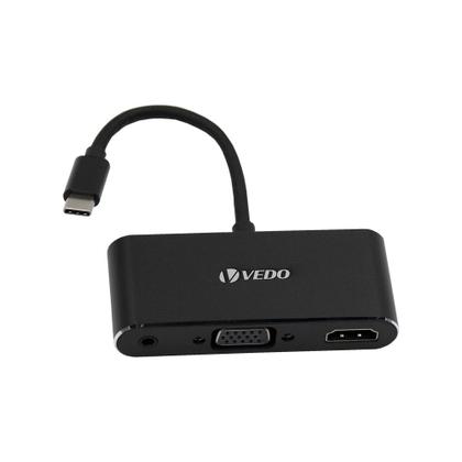 Imagem de Adaptador Hub Tipo C 5 Em 1 Hdmi Vga 5gbps Usb3.0 Pd P2
