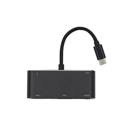 Imagem de Adaptador Hub Tipo C 5 Em 1 Hdmi Vga 5gbps Usb3.0 Pd P2