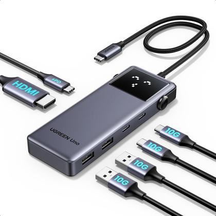 Imagem de Adaptador Hub Usb 3.2 10Gbps Hdmi 4K 60Hz 100W Pd Type C