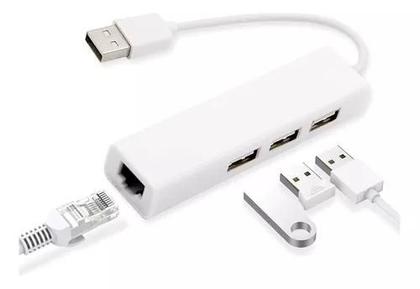 Imagem de Adaptador Hub Usb 3 Portas 3.0 + Porta Rj45 Ethernet LE-4102