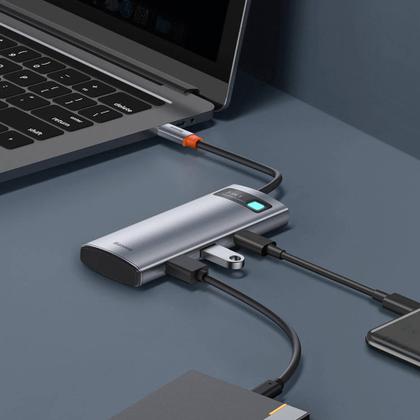 Imagem de Adaptador Hub USB 7 em 1 - Doca Tipo-C HDMI para notebook Pro/Air M1/M2