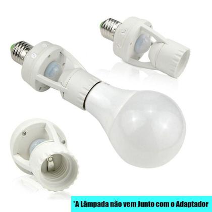 Imagem de Adaptador Lampada Sensor Movimento Infravermelho Luz Bocal