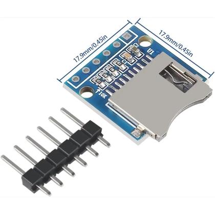 Imagem de Adaptador Leitor De Cartão Micro SD SDHC TF Módulo Interface SPI Compatível Com Arduino Raspberry Pi