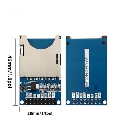 Imagem de Adaptador Leitor De Cartão Micro SD SDHC TF Módulo Interface SPI Compatível Com Arduino Raspberry Pi