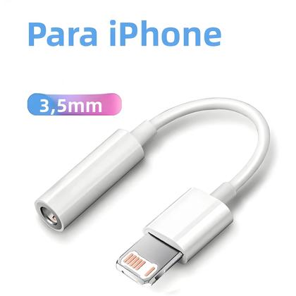 Imagem de Adaptador Lightning Para 3.5mm Aux Para iPhone 14 13 12 11 Pro, Divisor De Áudio, Cabo Para Fone De