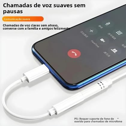 Imagem de Adaptador Lightning Para 3.5mm Aux Para iPhone 14 13 12 11 Pro, Divisor De Áudio, Cabo Para Fone De