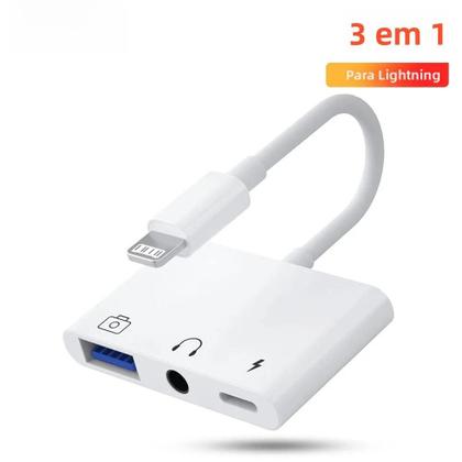 Imagem de Adaptador Lightning Para USB 30 Jack De 35mm Para iPhone 14 13 12 11 pro XS Max XR X iPad Byscoon