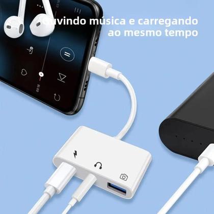Imagem de Adaptador Lightning Para USB 30 Jack De 35mm Para iPhone 14 13 12 11 pro XS Max XR X iPad Byscoon