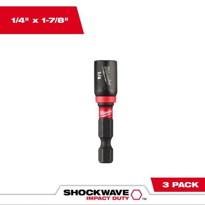Imagem de Adaptador Magnético 1/4" X 50Mm X 1/4" com 03 peças G 49-66-4522 Milwaukee Unica