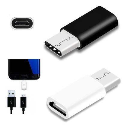 Imagem de Adaptador Micro Usb 2.1 P/ Tipo C Macho Celular Tablet Mouse