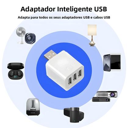 Imagem de Adaptador Micro USB Inteligente WiFi Zigbee Interruptor 5V Mini Plug De Energia Para Alexa Google