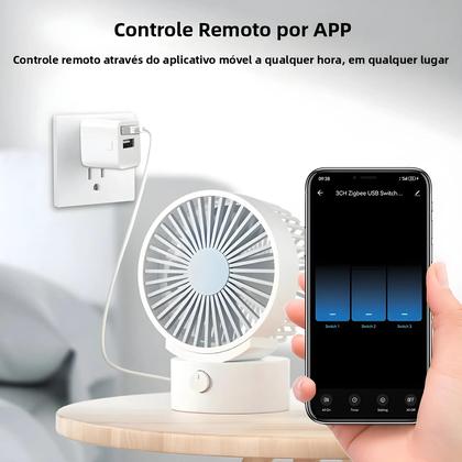 Imagem de Adaptador Micro USB Inteligente WiFi Zigbee Interruptor 5V Mini Plug De Energia Para Alexa Google