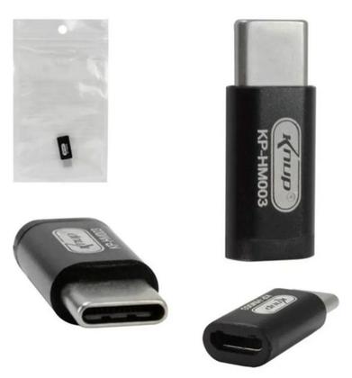 Imagem de Adaptador Micro Usb V8 Femêa Para Tipo-c Usb C Plug and Play Compacto - Kp-hm003