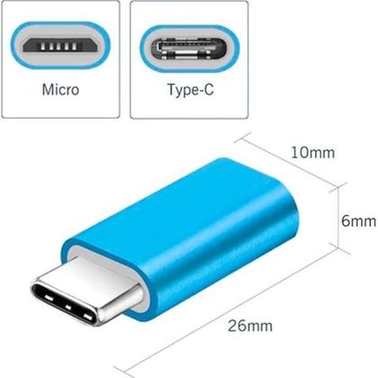 Imagem de Adaptador Micro USB V8 para USB Tipo C - Conectividade Simplificada