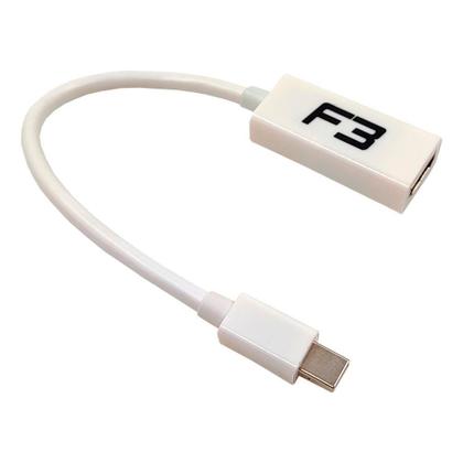 Imagem de Adaptador Mini Displayport para HDMI, F3, Branco- JC-MHMI