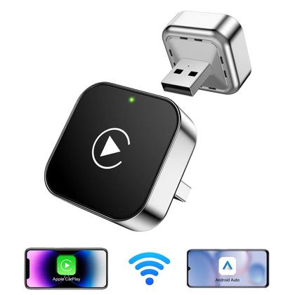 Imagem de Adaptador Mini Wireless CarPlay Para Apple E Android, Plug And Play, Sem Bateria Necessária,