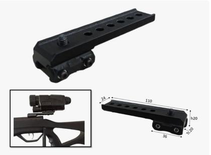 Imagem de Adaptador Mount 20mm Andorinha Para Monóculo Visão Noturna Dv