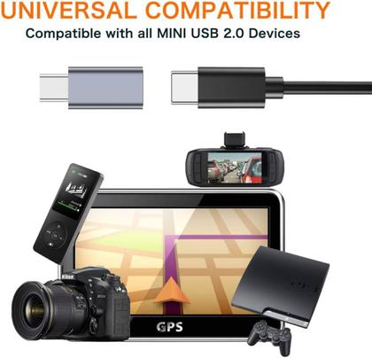 Imagem de Adaptador OTG Femea TYPE-C Com Micro V8 USB Macho Para Carga e Dados Micro V8