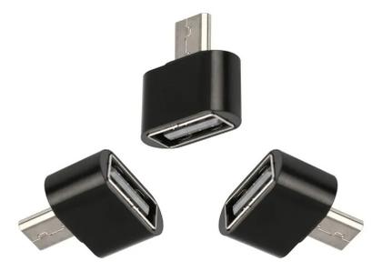 Imagem de Adaptador Otg Micro Usb V8 Macho Usb 2.0 Fêmea Conversor