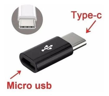 Imagem de Adaptador OTG USB V8 Micro Fêmea X USB C Type-C Macho HS-335