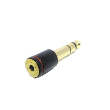 Imagem de Adaptador P2 Stereo Fêmea x P10 Stereo Macho - Vm/Dourado - STAR CABLE