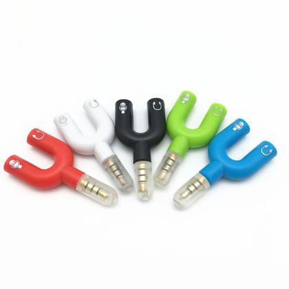 Imagem de Adaptador P3 P2 Combo Fone Microfone Headset Console Celular Notebook Computador X box O ne Play 4