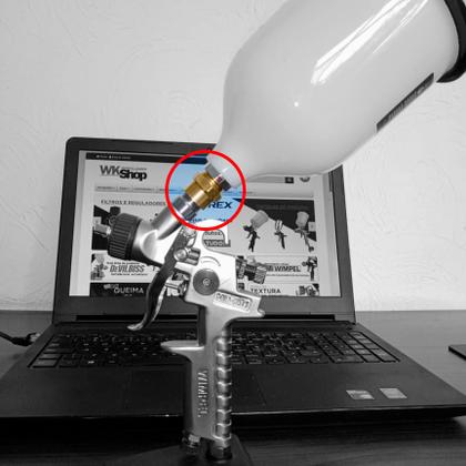 Imagem de Adaptador Para Canecas De 600ml Para Pistolas De Retoque