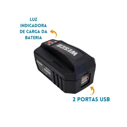 Imagem de Adaptador Para Carregador Com Entrada USB 18V WS9859