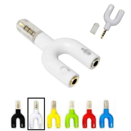 Imagem de Adaptador Para Fone Headset Microfone Lapela P2 X P3 Áudio