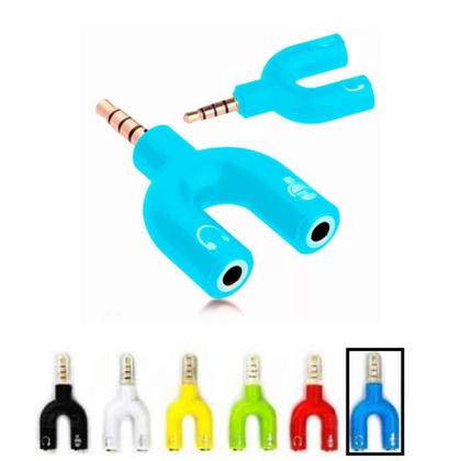 Imagem de Adaptador Para Fone Headset Microfone Lapela P2 X P3 Áudio