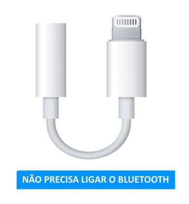 Imagem de Adaptador Para Fone Ouvido Lightning Ios p/ P2 3,5mm Auxiliar Compatível com Iphone