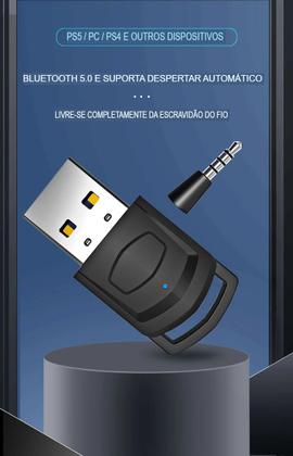 Imagem de Adaptador Para Ps4 Ps5 Xbox Fone De Ouvido Bluetooth Alta Tecnologia