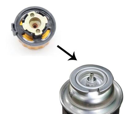 Imagem de Adaptador Para Refil botijão Gás Mini Fogareiro Camping