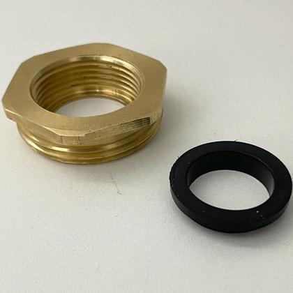 Imagem de Adaptador Para Válvula Rosca 7/8 Para Sifão Copo 1 1/4 Metal Encaixe Ralo Pia Cuba Banheiro Lavabo