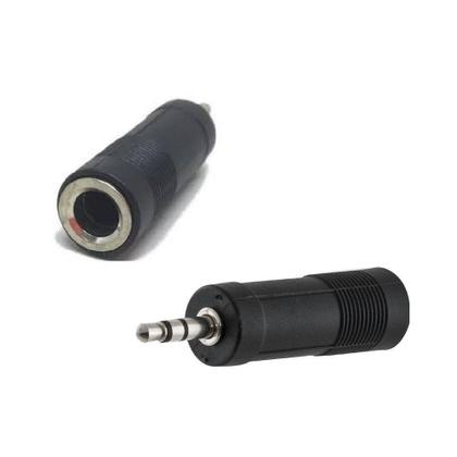 Imagem de Adaptador Plug P2 Macho x P10 Femea Conector Fone de Ouvido - Mod. LE-5533 - It.Blue