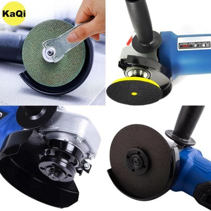 Imagem de Adaptador Politriz Lixadeira Esmerilhadeira Kit Protetor Disco Chave Punho Auxiliar M14 Corte KaQi