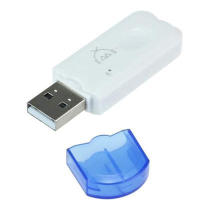 Imagem de Adaptador Receiver Transmissor Musicas Áudio Bluetooth Usb Pendrive Com Microfone