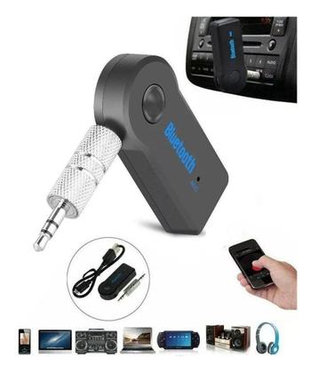 Imagem de Adaptador Receptor Áudio Bluetooth P2 Som Carro C/ Microfone