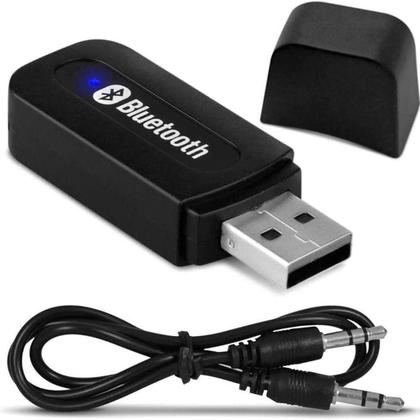Imagem de Adaptador Receptor Bluetooth Usb Musica P2 Chamada Som Carro