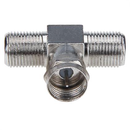Imagem de Adaptador RF divisor de cabo coaxial, pacote com 2 unidades F, tipo RG6, 3 vias