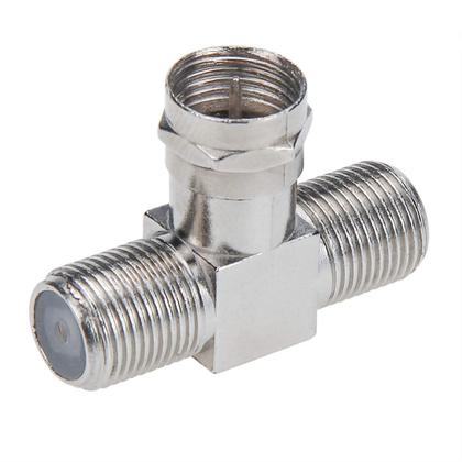 Imagem de Adaptador RF divisor de cabo coaxial, pacote com 2 unidades F, tipo RG6, 3 vias