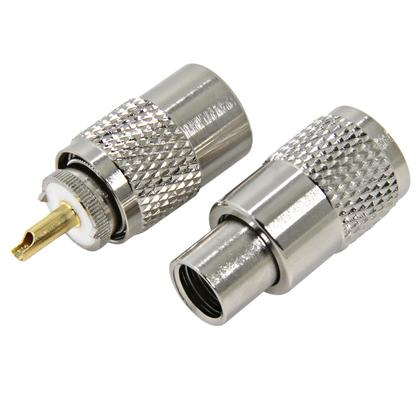 Imagem de Adaptador RF PL-259 UHF, conector de solda macho, pacote com 20