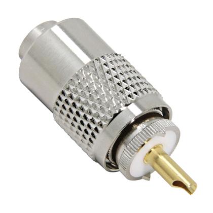 Imagem de Adaptador RF PL-259 UHF, conector de solda macho, pacote com 20