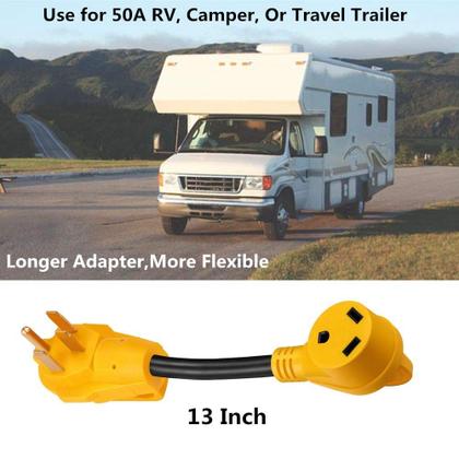 Imagem de Adaptador RV Manshan 50A macho para 30A fêmea 125V/3750W