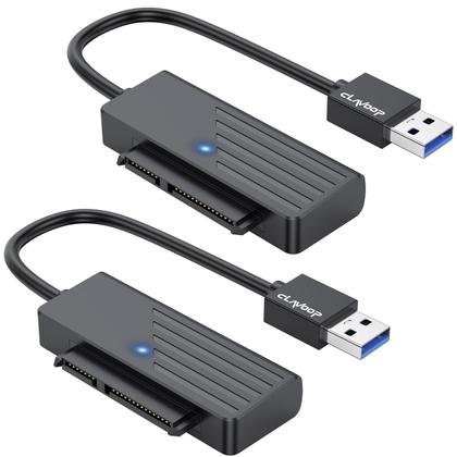 Imagem de Adaptador SATA para USB 3.0 CLAVOOP para SSD de 2,5", pacote com 2